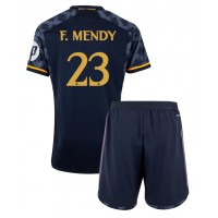 Dětský fotbalový dres Real Madrid Ferland Mendy #23 2023-24 Venkovní Krátký Rukáv (+ trenýrky)